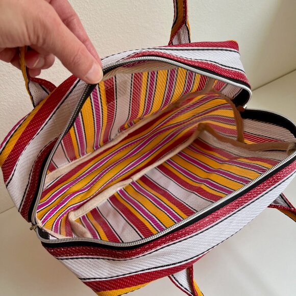 Ace & Prince Striped Mini Zippered Tote - Picture 4 of 6